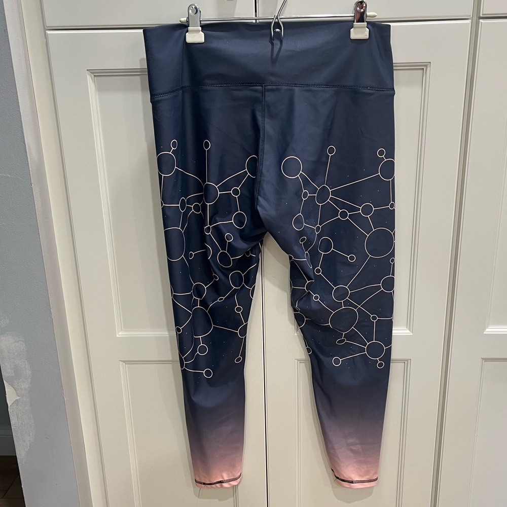 Espeon & Umbreon Starry Leggings Size 2XL Pokémon Center Gray Pink - Picture 3 of 7